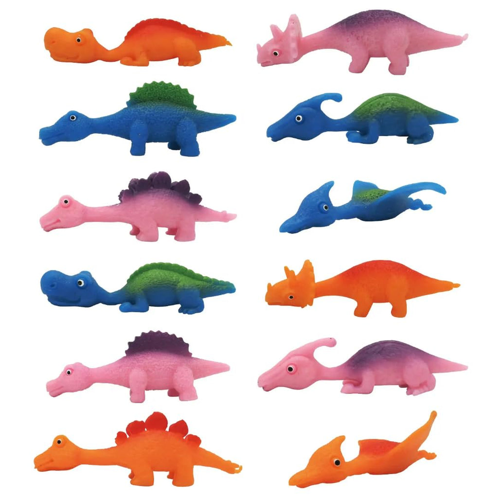 10 Pieces Dinosaur Finger Puppets, Throw Toys Colorful Design, Kids Toy Set, Party Favours