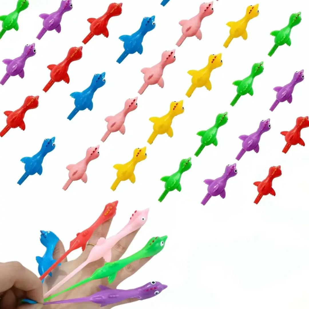 10 Pieces Dinosaur Finger Puppets, Throw Toys Colorful Design, Kids Toy Set, Party Favours