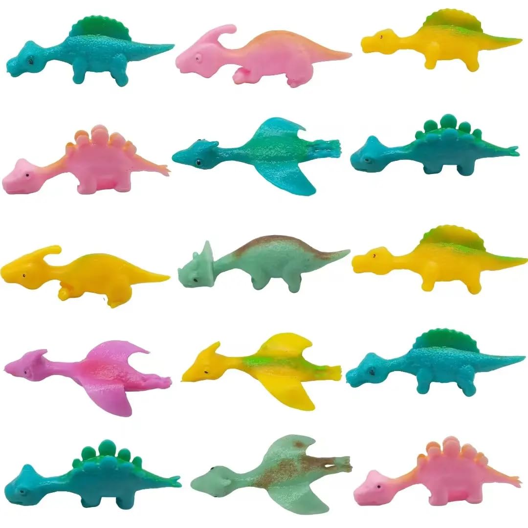10 Pieces Dinosaur Finger Puppets, Throw Toys Colorful Design, Kids Toy Set, Party Favours